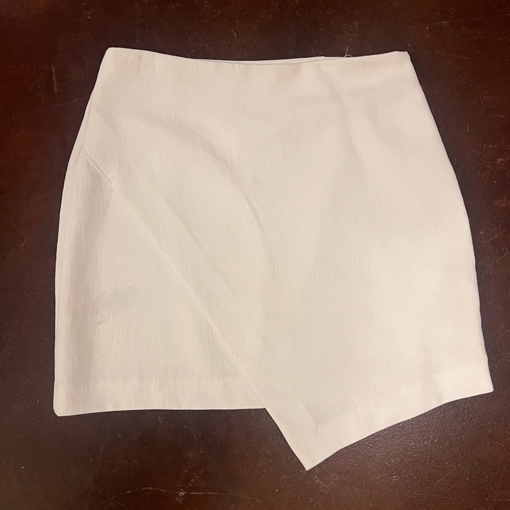 Aritzia White Wrap Skirt